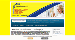 Desktop Screenshot of oknasilinger.cz