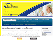 Tablet Screenshot of oknasilinger.cz